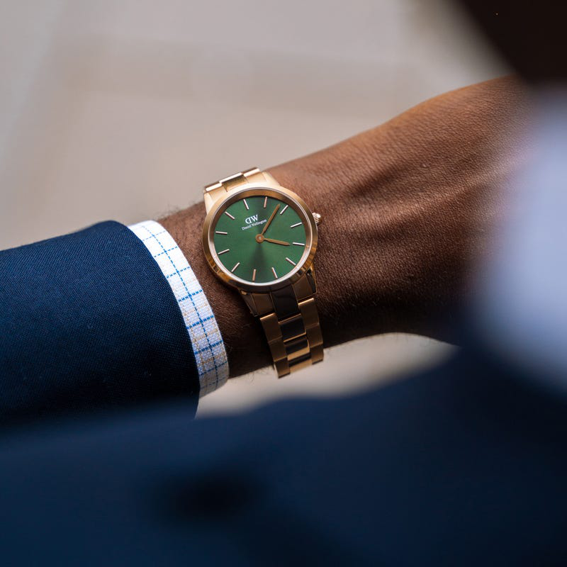 Orologi: Orologio Uomo Iconic Link Emerald DW00100419 36mm