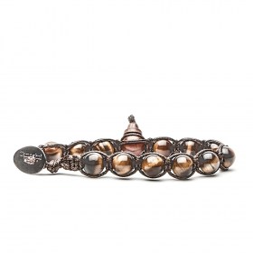 Bracciale Tamashii Shungite Con Occhio Di Tigre Marrone | Gioiellerie Landolfi e Ainis