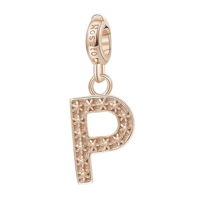 Charm argento 925/1000 galvanica rosa P