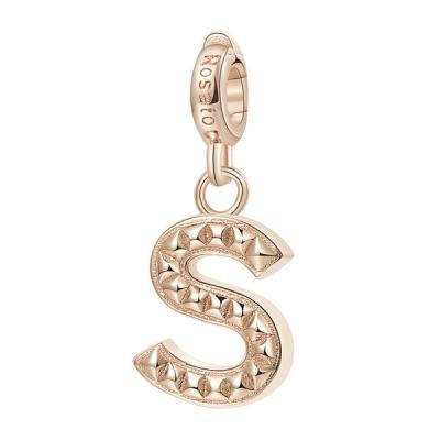 Charm argento 925/1000 galvanica rosa S