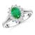 Anello Donna Con Smeraldo anm 7x5