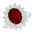 Anello Donna Con Rubino anm 7x5